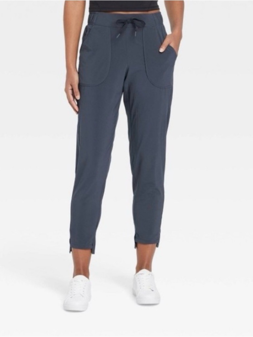 All In Motion Womens Tapered Lightweight Stretch Charcoal Pants Joggers Sz XS